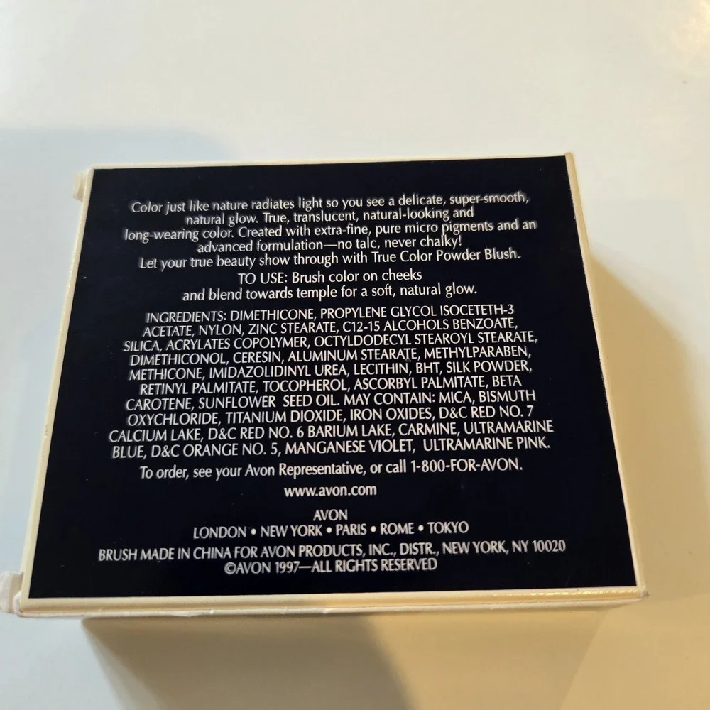 NEW AVON true color BLUSH powder Discontinued‎ 1997 Spectacular Wine .22 Oz